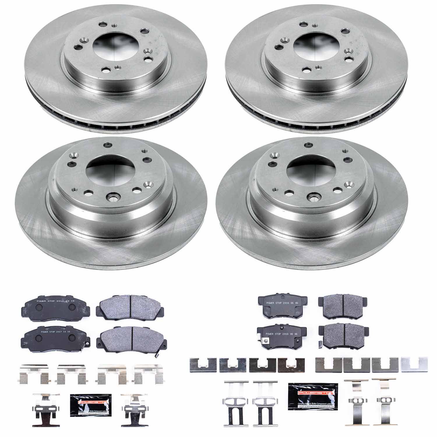 Power Stop TDSK705 Track Day Spec Front And Rear Brake Kit for 1996-1998 Acura RL product image