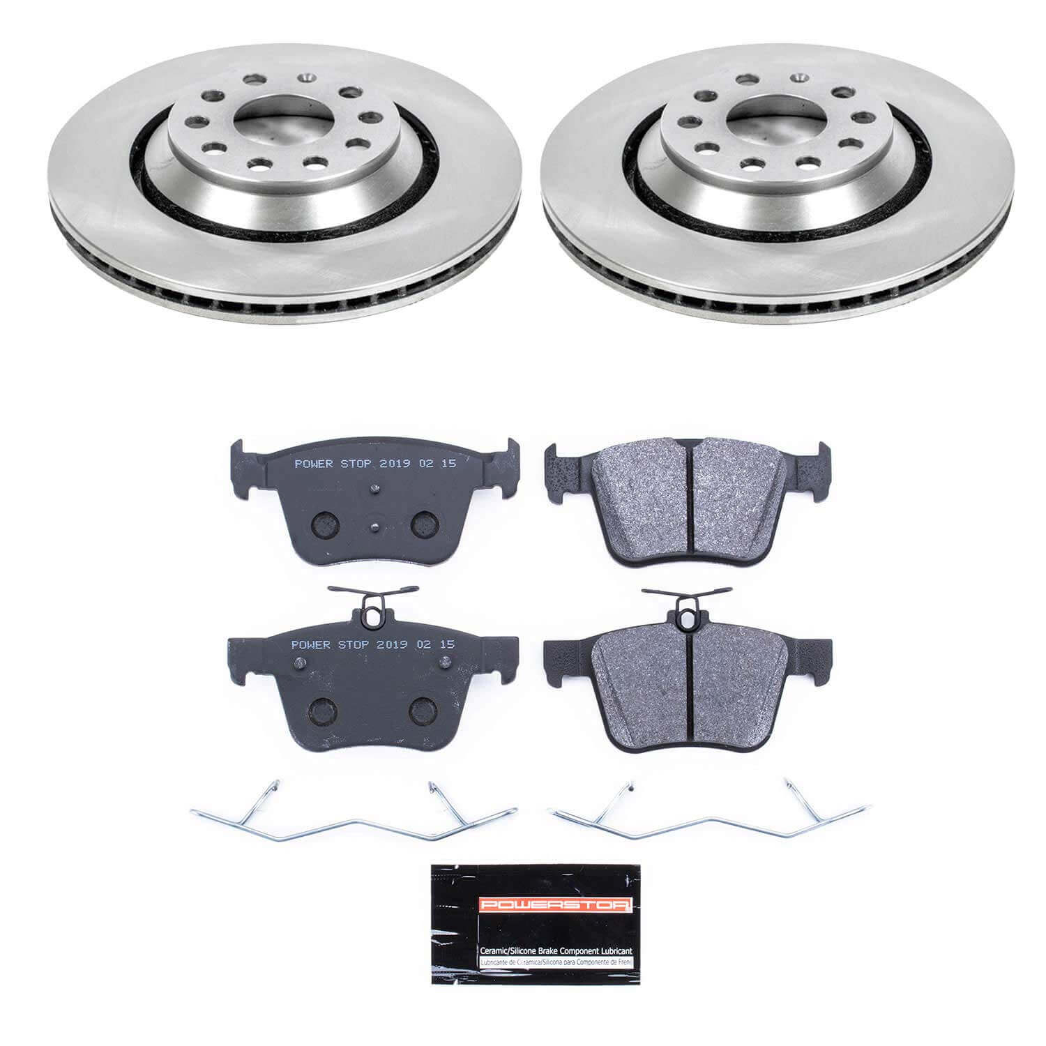 Power Stop TDSK7084 Track Day Spec Rear Brake Kit for 2019-2020 Audi A3 Quattro product image