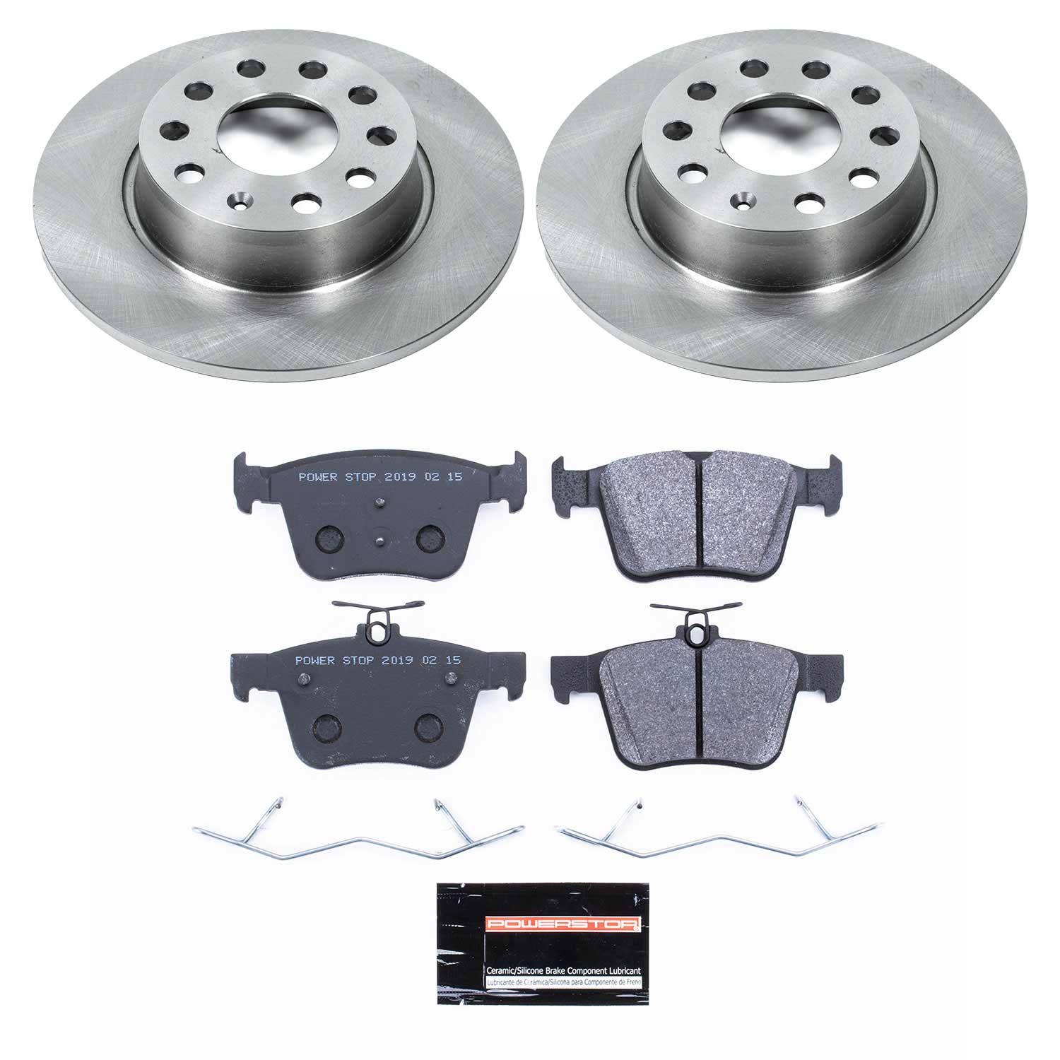 Power Stop TDSK7093 Track Day Spec Rear Brake Kit for 2015-2020 Audi A3 product image