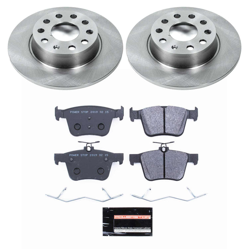 Power Stop TDSK7093 Track Day Spec Rear Brake Kit for 2015-2020 Audi A3 product image