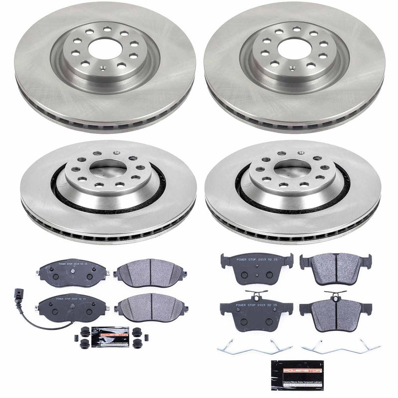 Power Stop TDSK7253 Track Day Spec Front And Rear Brake Kit for 2019-2020 Audi A3 Quattro product image