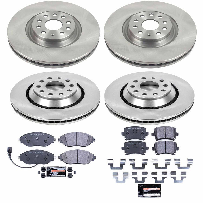 Power Stop TDSK7254 Track Day Spec Front And Rear Brake Kit for 2013 Volkswagen Cc VR6 4Motion Executive product image