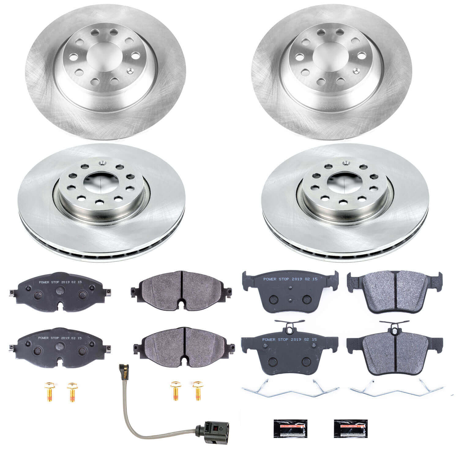 Power Stop TDSK7278 Track Day Spec Front And Rear Brake Kit for 2016-2018 Audi Tt Quattro Base product image