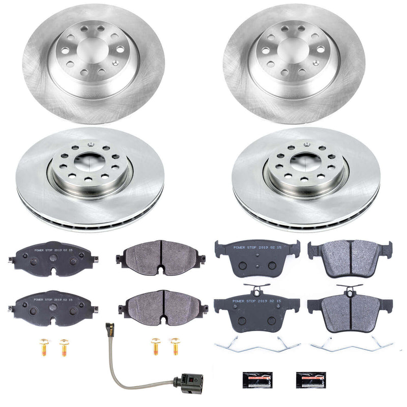 Power Stop TDSK7278 Track Day Spec Front And Rear Brake Kit for 2016-2018 Audi Tt Quattro Base product image