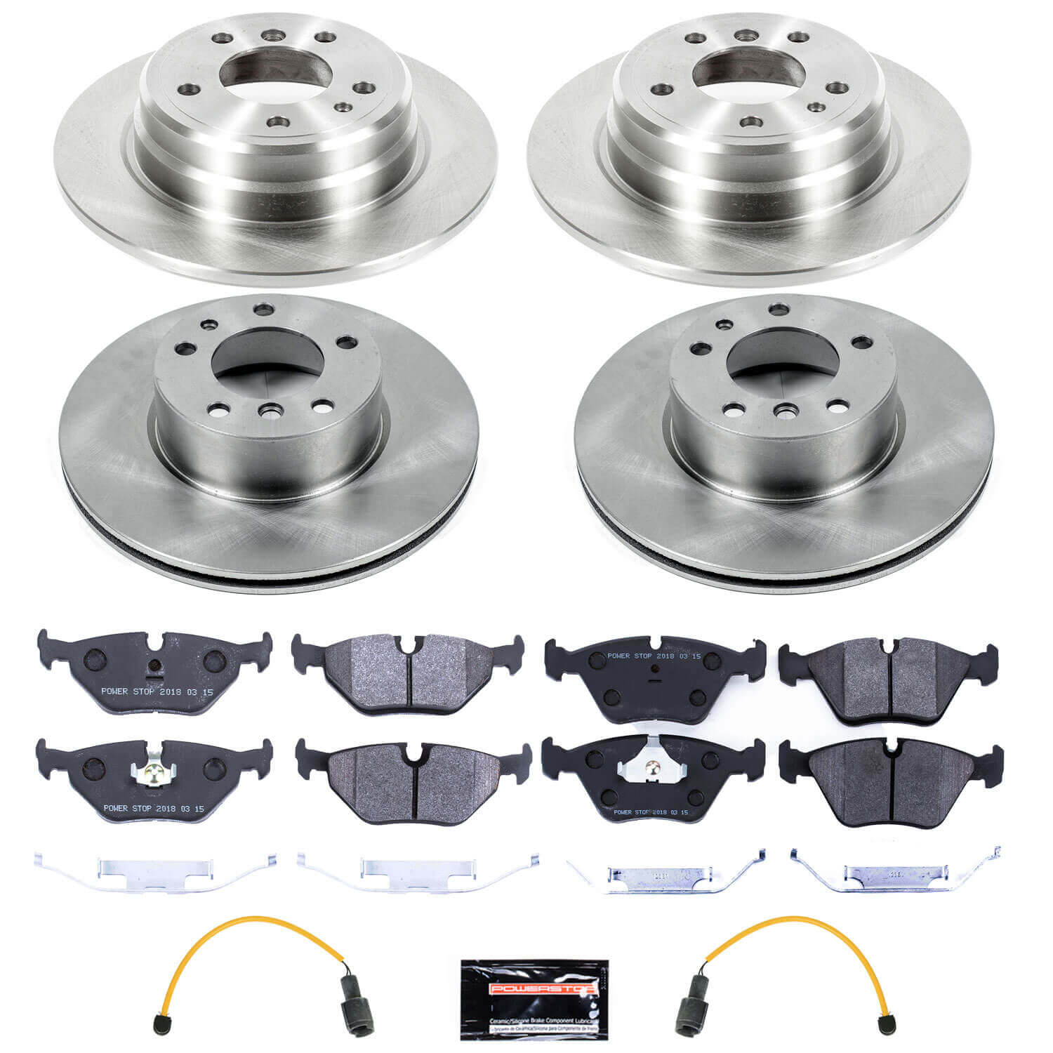 Power Stop TDSK7335 Track Day Spec Front And Rear Brake Kit for 1989 BMW 525I product image