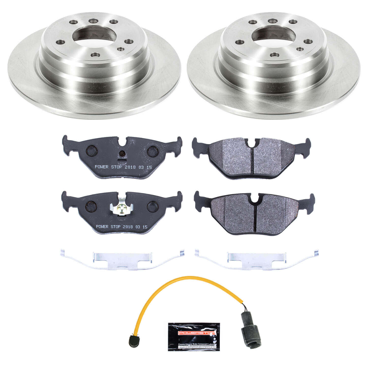 Power Stop TDSK7336 Track Day Spec Rear Brake Kit for 1989 BMW 525I product image