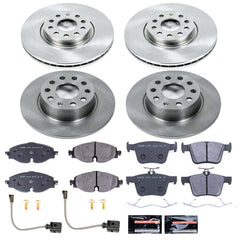 Power Stop TDSK7502 Track Day Spec Front And Rear Brake Kit for 2015-2020 Audi A3 product image