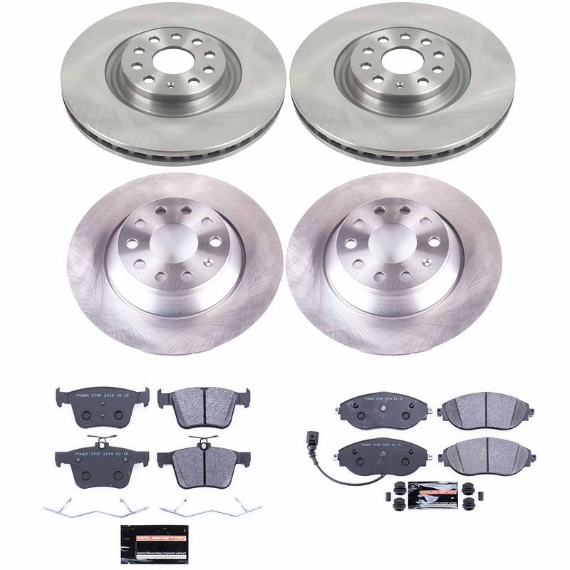 Power Stop TDSK8168 Track Day Spec Front And Rear Pad And Rotor Kit for 2022-2025 Audi Q3 product image