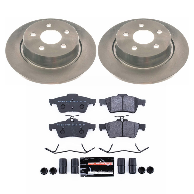 Power Stop TDSK8176 - Rear Track Day Spec Pad And Rotor Kit vehicle fitment brake part