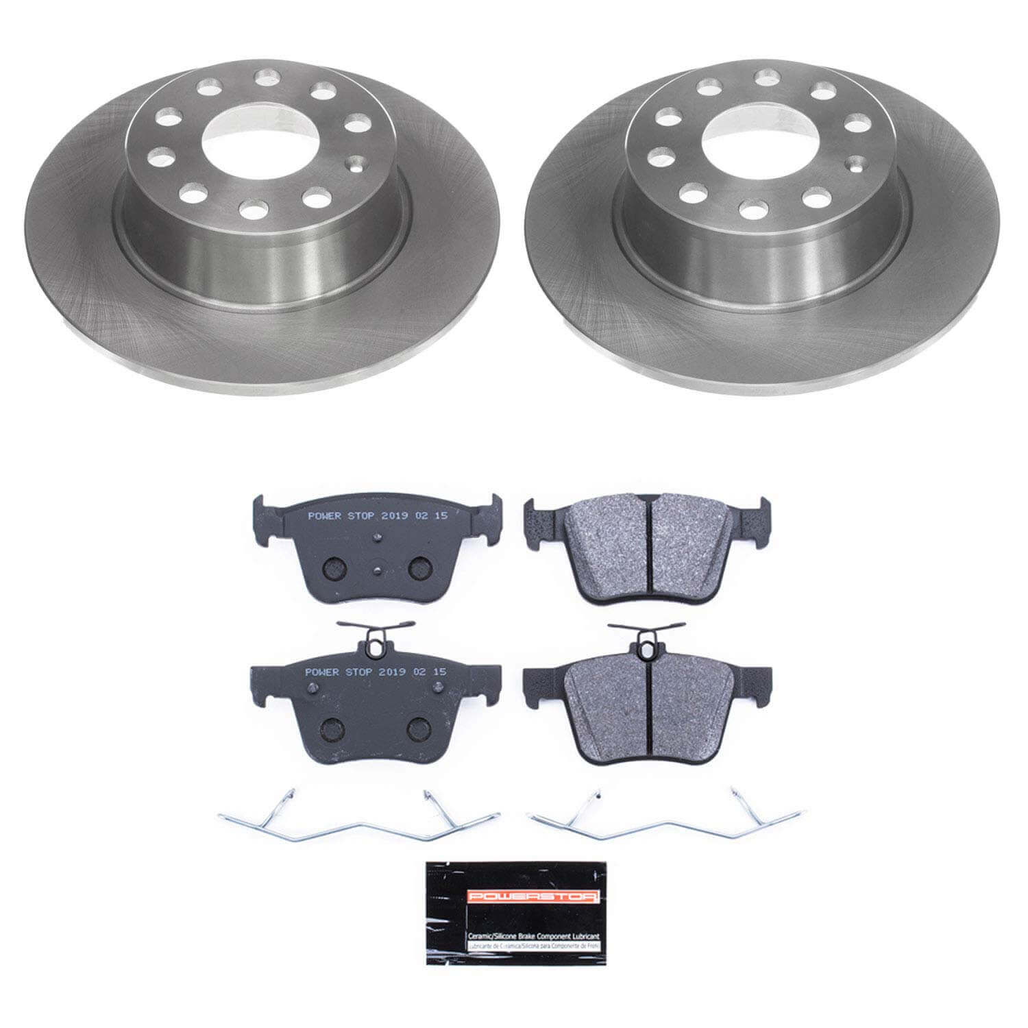 Power Stop TDSK8337 Rear Track Day Spec Pad And Rotor Kit for 2019-2024 Volkswagen Jetta product image
