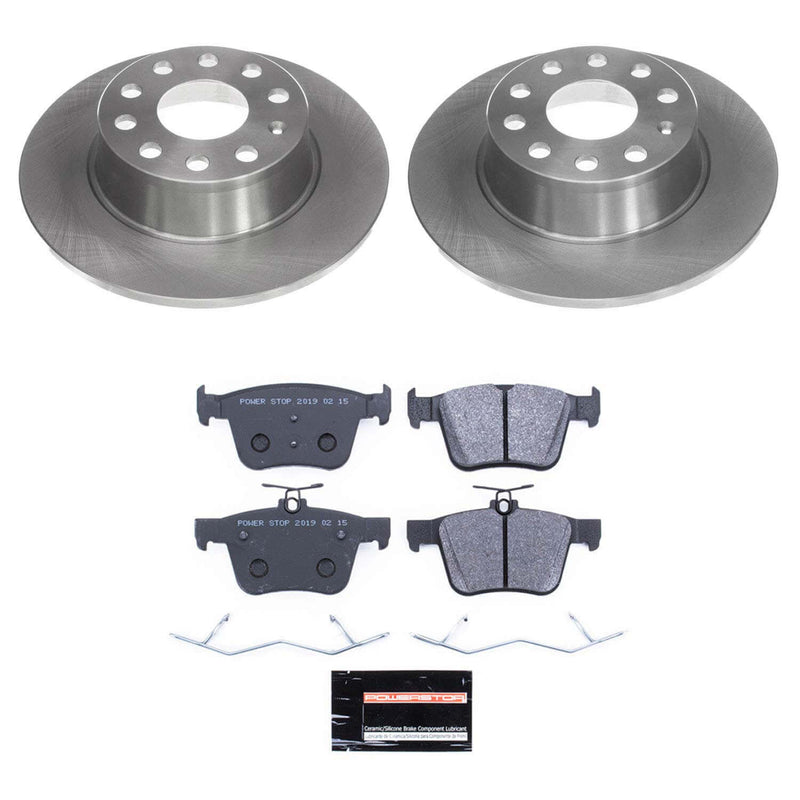 Power Stop TDSK8337 Rear Track Day Spec Pad And Rotor Kit for 2019-2024 Volkswagen Jetta product image