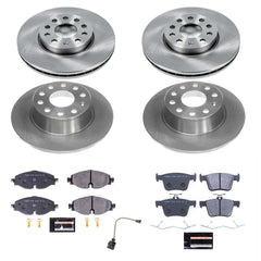 Power Stop TDSK8365 Front And Rear Track Day Spec Pad And Rotor Kit for 2019-2024 Volkswagen Jetta product image