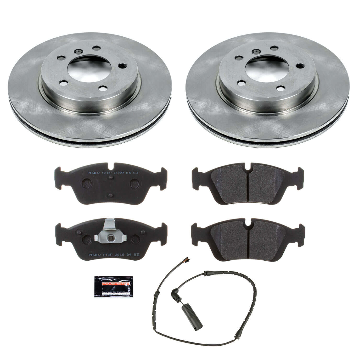 Power Stop TDSK869 Track Day Spec Front Brake Kit for 2000 BMW 323Ci Convertible product image