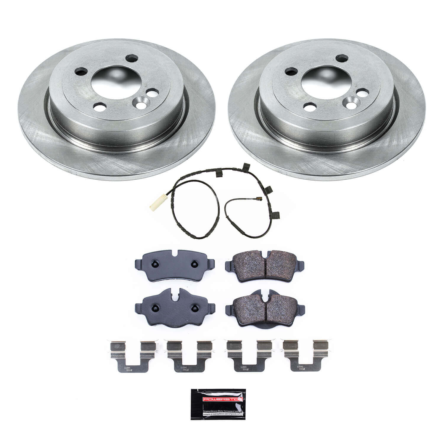 Power Stop TDSK8871 Rear Track Day Spec Pad And Rotor Kit for 2013 MINI Cooper Coupe product image