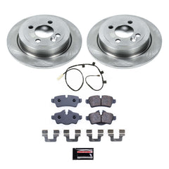 Power Stop TDSK8871 Rear Track Day Spec Pad And Rotor Kit for 2013 MINI Cooper Coupe product image