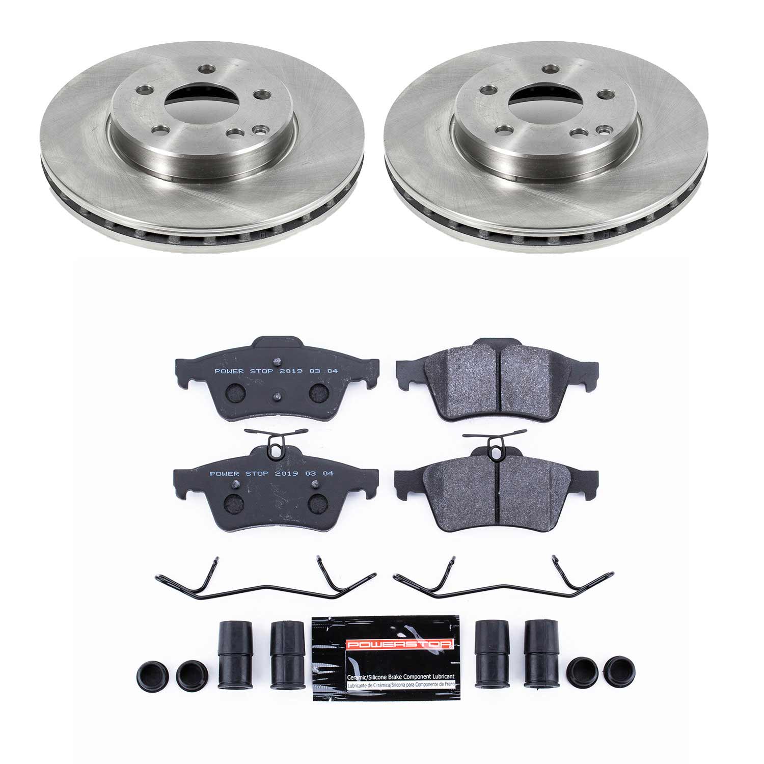 Power Stop TDSK981 Track Day Spec Rear Brake Kit for 2003 Saab 9-3. Sedan (4 Door) product image