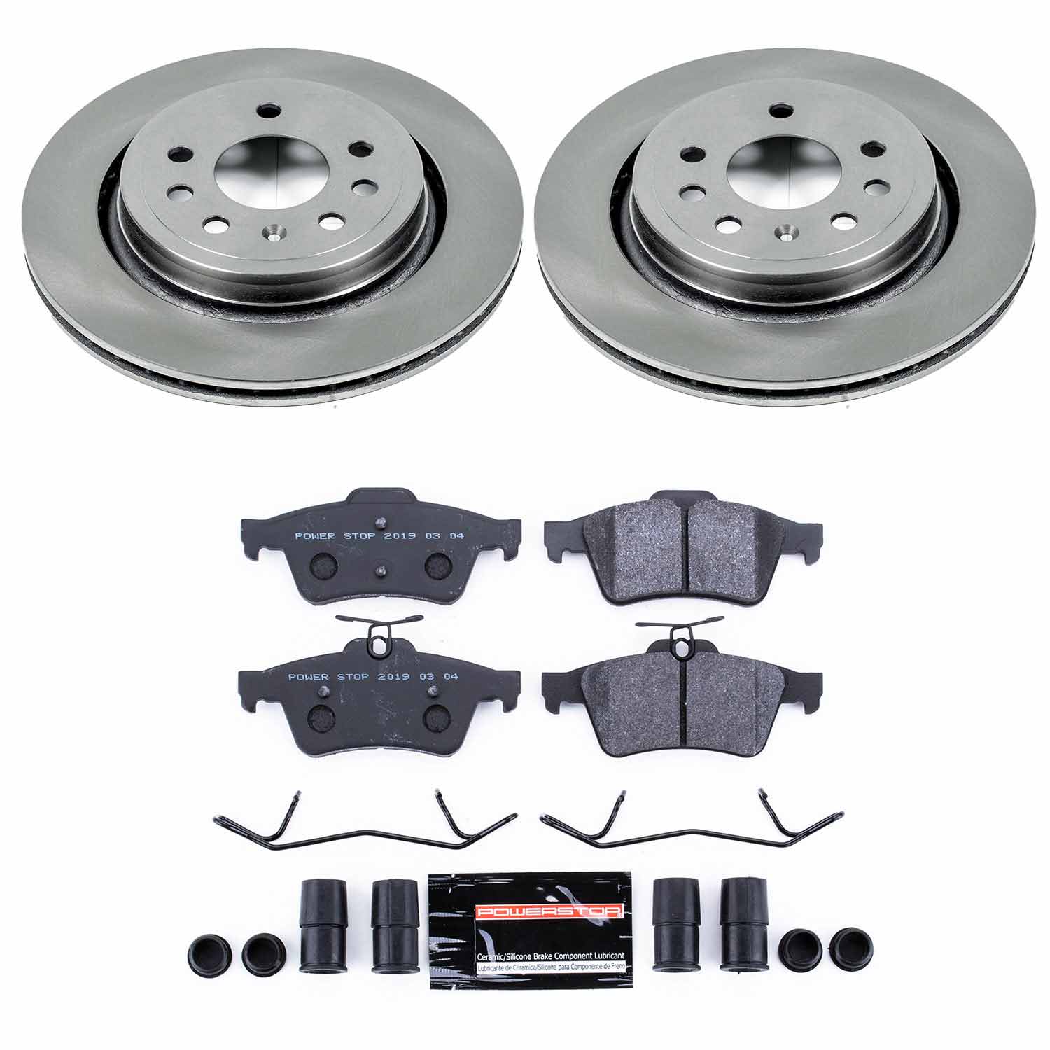 Power Stop TDSK983 Track Day Spec Rear Brake Kit for 2003 Saab 9-3. Sedan (4 Door) product image