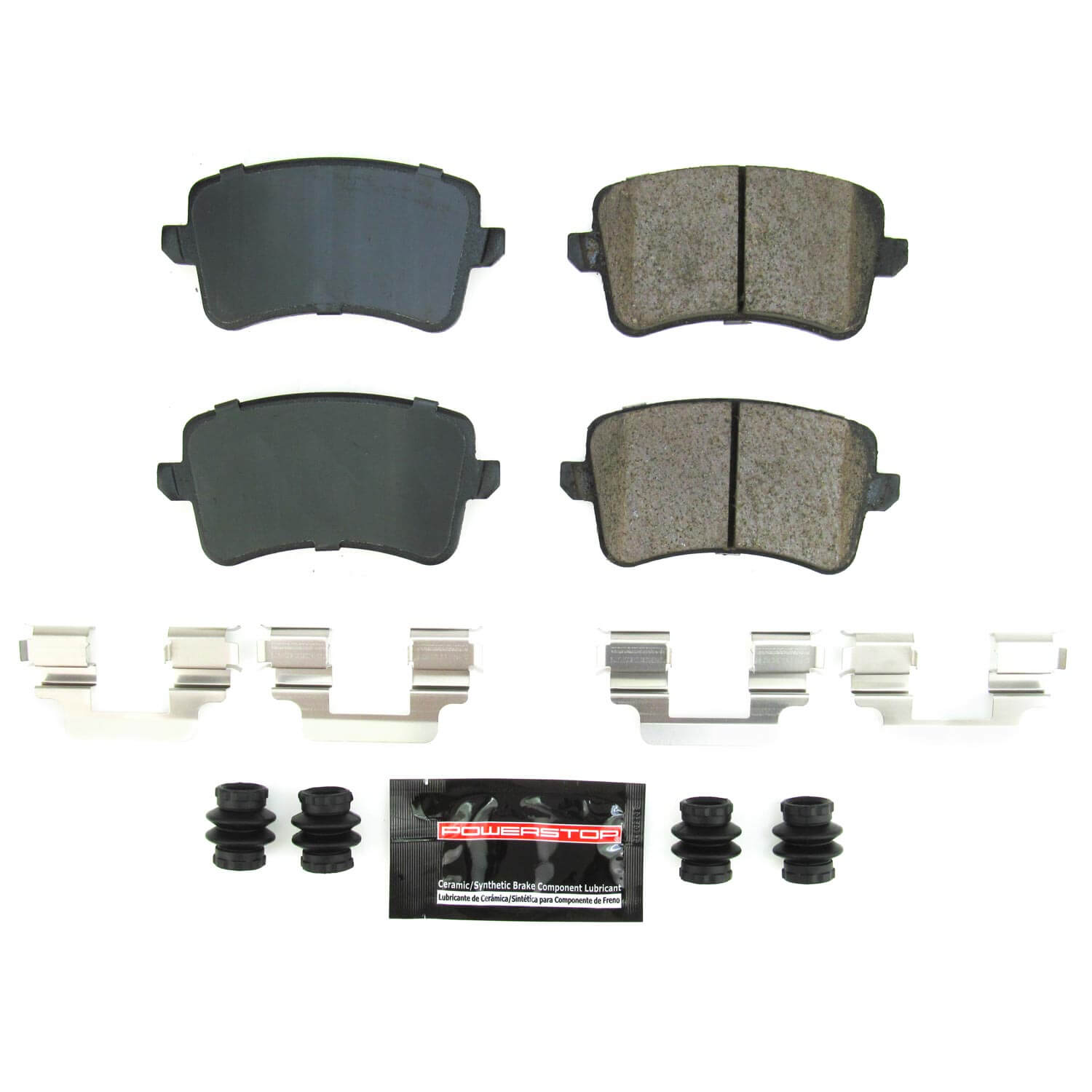 Power Stop Z23-1386B Z23 Evolution Sport Carbon Fiber Ceramic Rear Brake Pads for 2013 Audi Q5 Hybrid Prestige, Premium, Premium Plus, Prestige product image