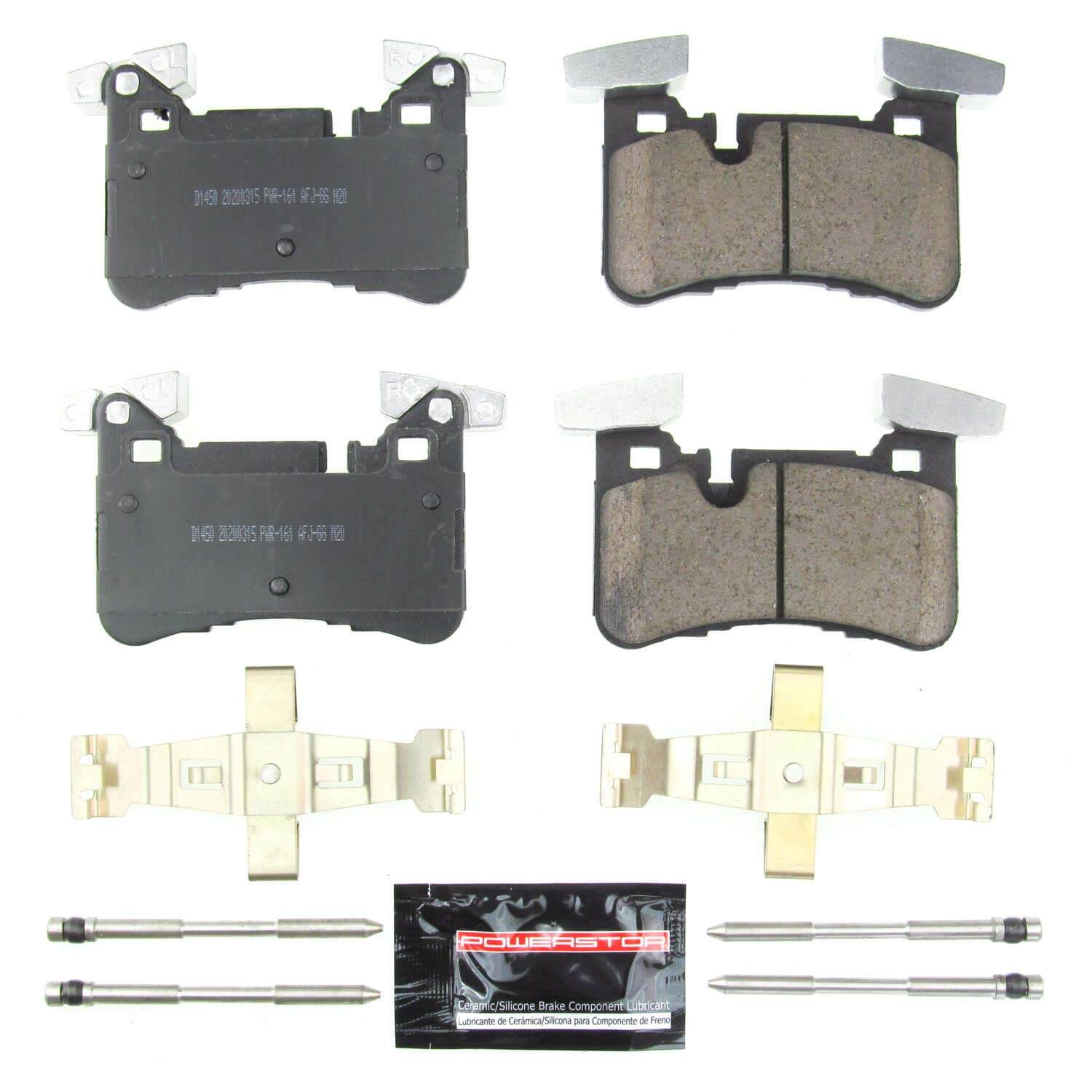 Power Stop Z23-1450 Z23 Evolution Sport Carbon Fiber Ceramic Rear Break Pads for 2012 Mercedes-Benz C63 AMG Black Series product image