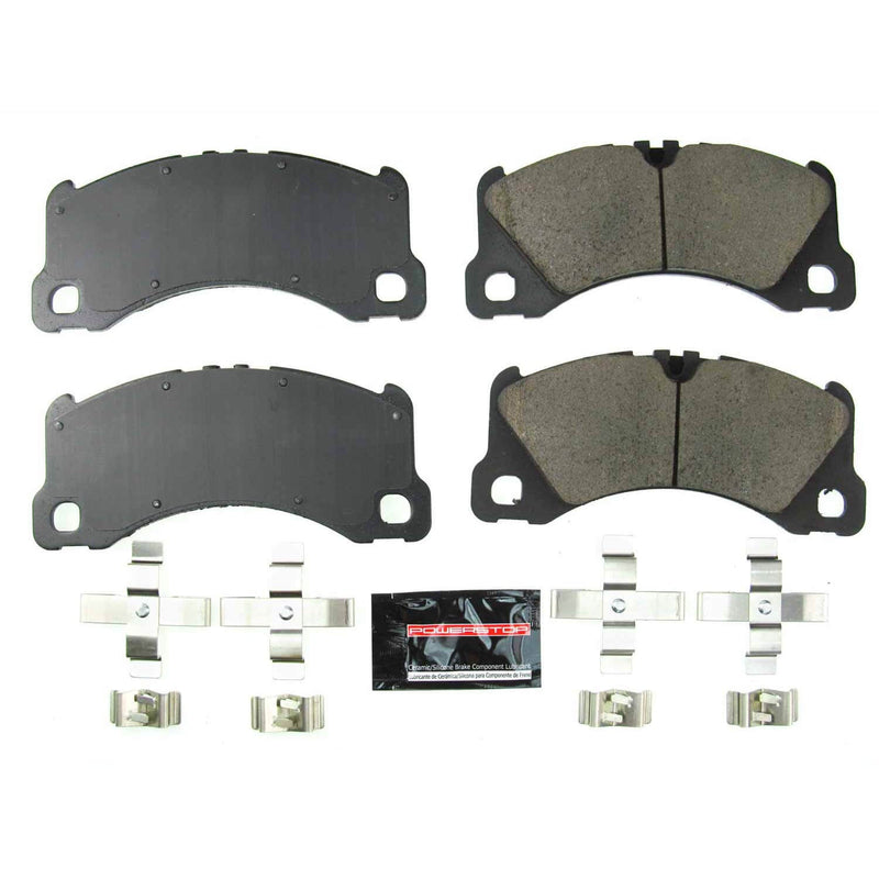 Power Stop Z23-1577 Z23 Evolution Sport Carbon Fiber Ceramic Front Break Pads for 2013 Porsche Cayenne GTS, S, S Hybrid, Turbo S, Turbo product image