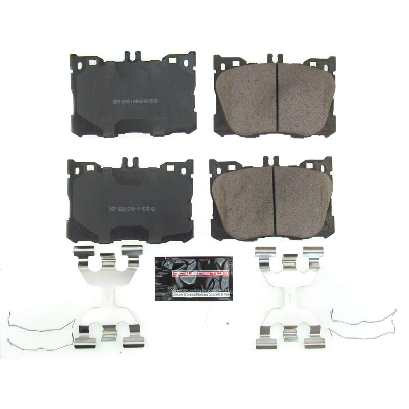 Power Stop Z23-1871 Z23 Evolution Sport Performance Carbon Fiber Ceramic Front Brake Pads for 2017-2022 Mercedes-Benz C43 AMG 4Matic product image
