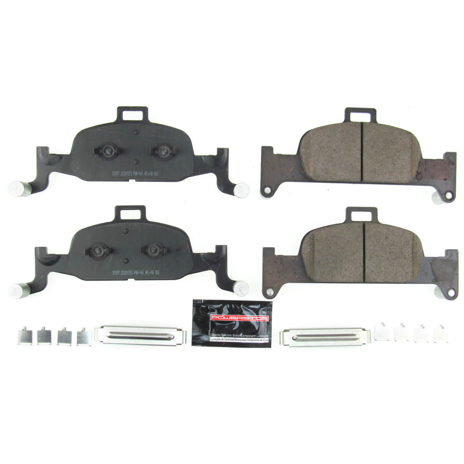 Power Stop Z23-1897 Z23 Evolution Sport Performance Carbon Fiber Ceramic Front Brake Pads for 2017-2018 Audi A4 Premium, Premium Plus, Prestige product image