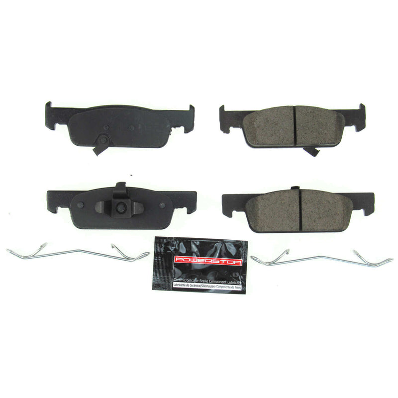 Power Stop Z23-1955 Z23 Evolution Sport Performance Carbon Fiber Ceramic Front Brake Pads for 2019 Smart Eq Fortwo Passion, Pure product image