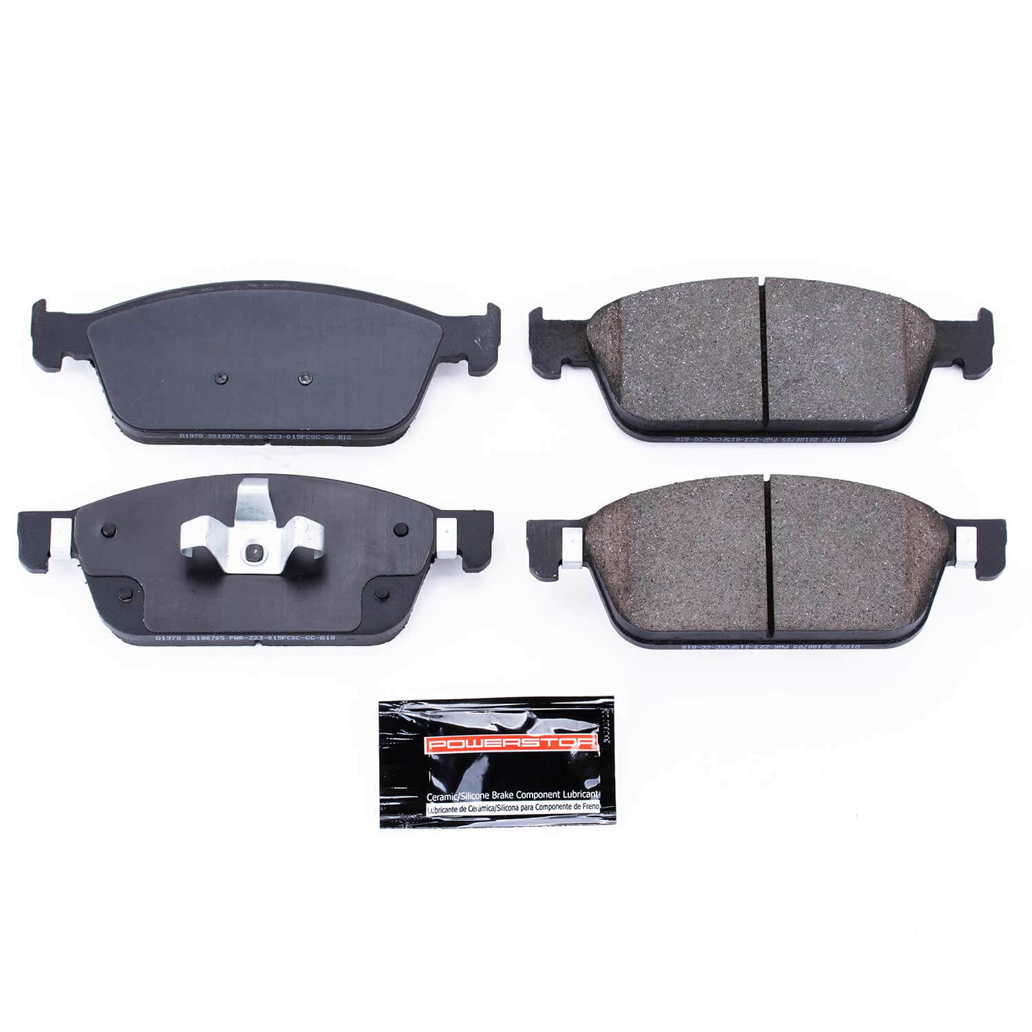 Power Stop Z23-1978 Z23 Evolution Sport Carbon-Fiber/Ceramic Front Brake Pads for 2017 Ford Escape SE, Titanium All Wheel Drive product image