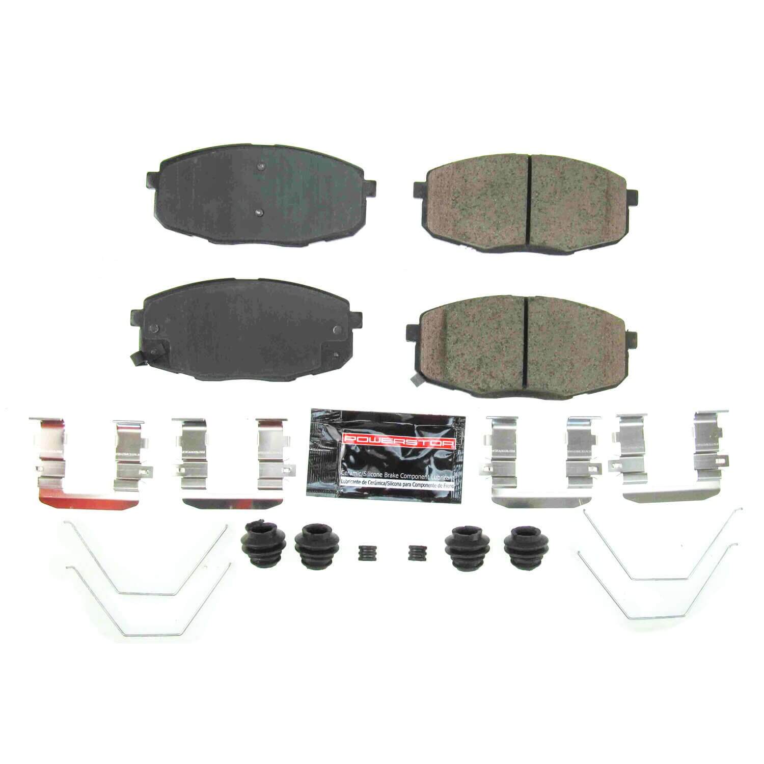 Power Stop Z23-2035 Z23 Evolution Sport Performance Carbon Fiber Ceramic Front Brake Pads for 2018-2022 Hyundai Kona SE, SEL Front Wheel Drive product image