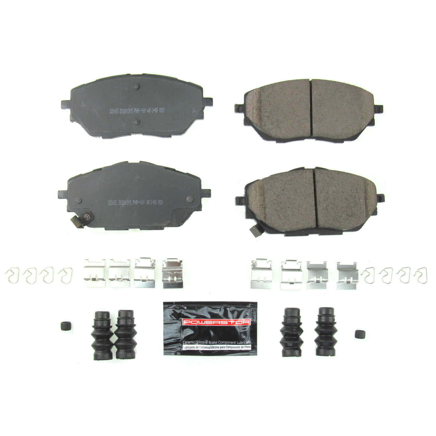 Power Stop Z23-2065 Z23 Evolution Sport Carbon Fiber Ceramic Front Break Pads for 2018 Toyota C-Hr XLE, XLE Premium product image