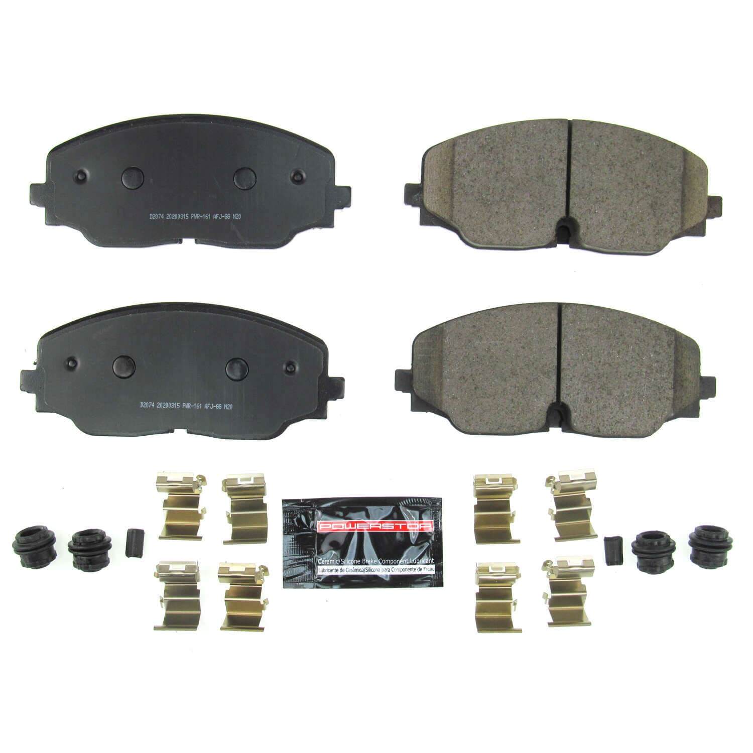 Power Stop Z23-2074 Z23 Evolution Sport Performance Carbon Fiber Ceramic Front Brake Pads for 2018 Volkswagen Atlas Launch Edition, S, SE, SEL, SEL Premium product image