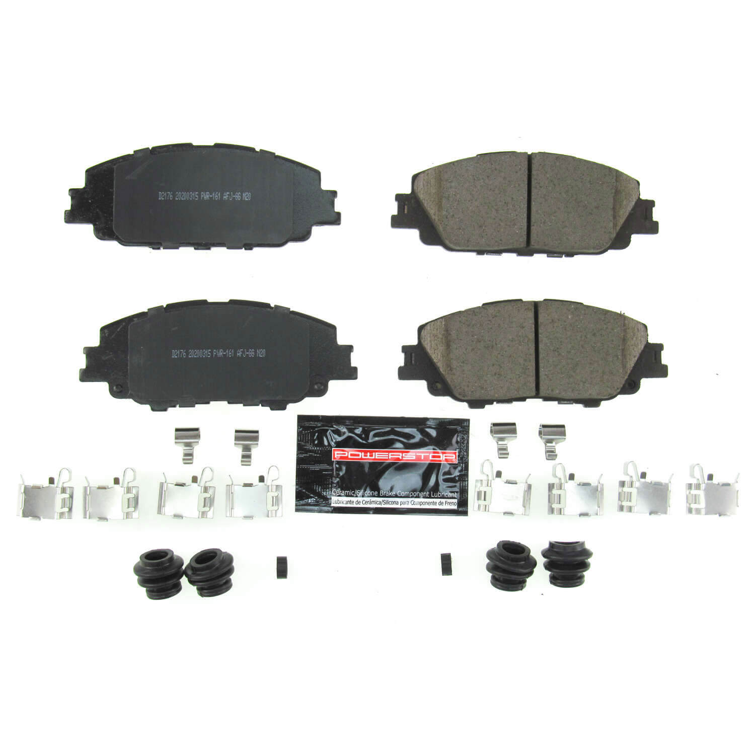 Power Stop Z23-2176 Z23 Evolution Sport Performance Carbon Fiber Ceramic Front Brake Pads for 2019 Toyota Corolla SE, Xse product image