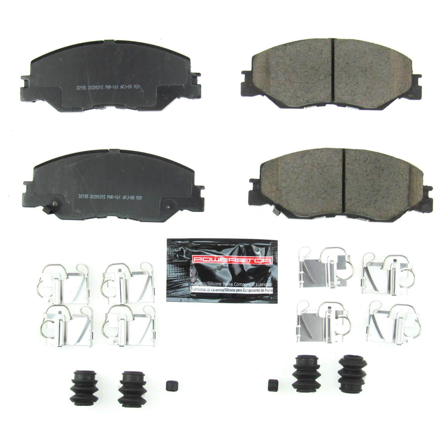 Power Stop Z23-2185 Z23 Evolution Sport Performance Carbon Fiber Ceramic Front Brake Pads for 2022 Honda Civic EX, EX-L, LX, Sport, Sport Touring, Touring product image