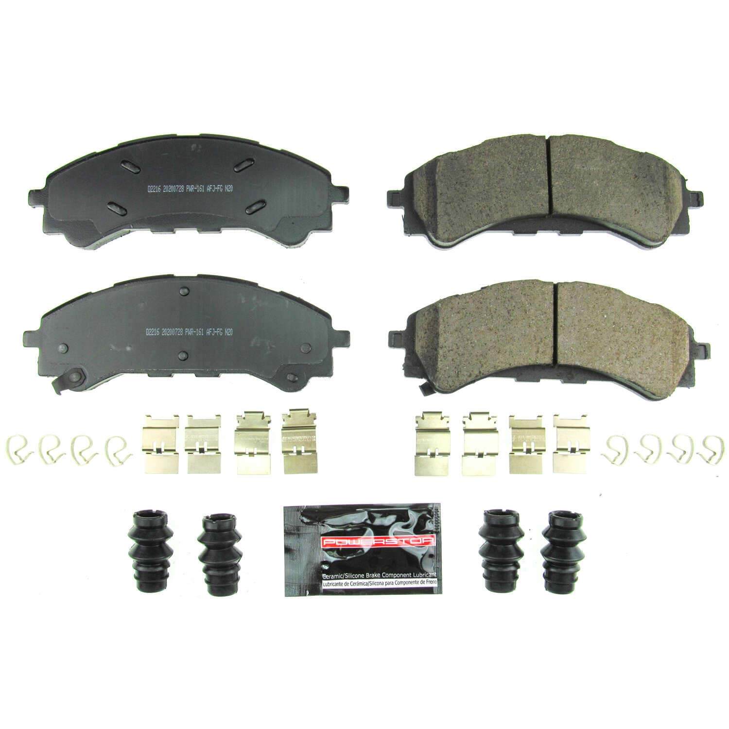 Power Stop Z23-2216 Z23 Evolution Sport Carbon Fiber Ceramic Front Break Pads for 2021 Ford Bronco Badlands, Base, Big Bend, Black Diamond, First Edition, Outer Banks, Wildtrak product image