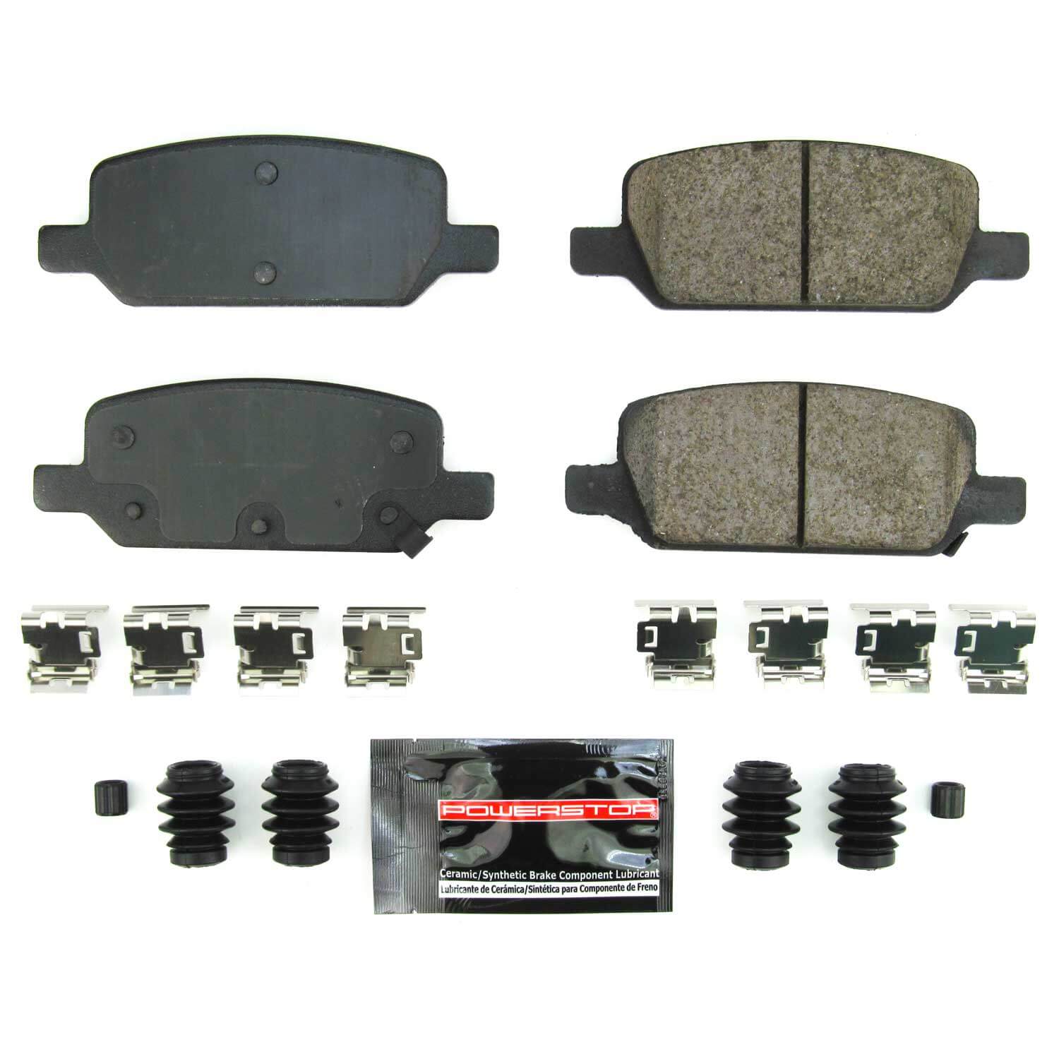 Power Stop Z23-2283 Z23 Evolution Sport Carbon Fiber Ceramic Rear Brake Pads for 2017 Tesla Model 3 Base, Long Range product image