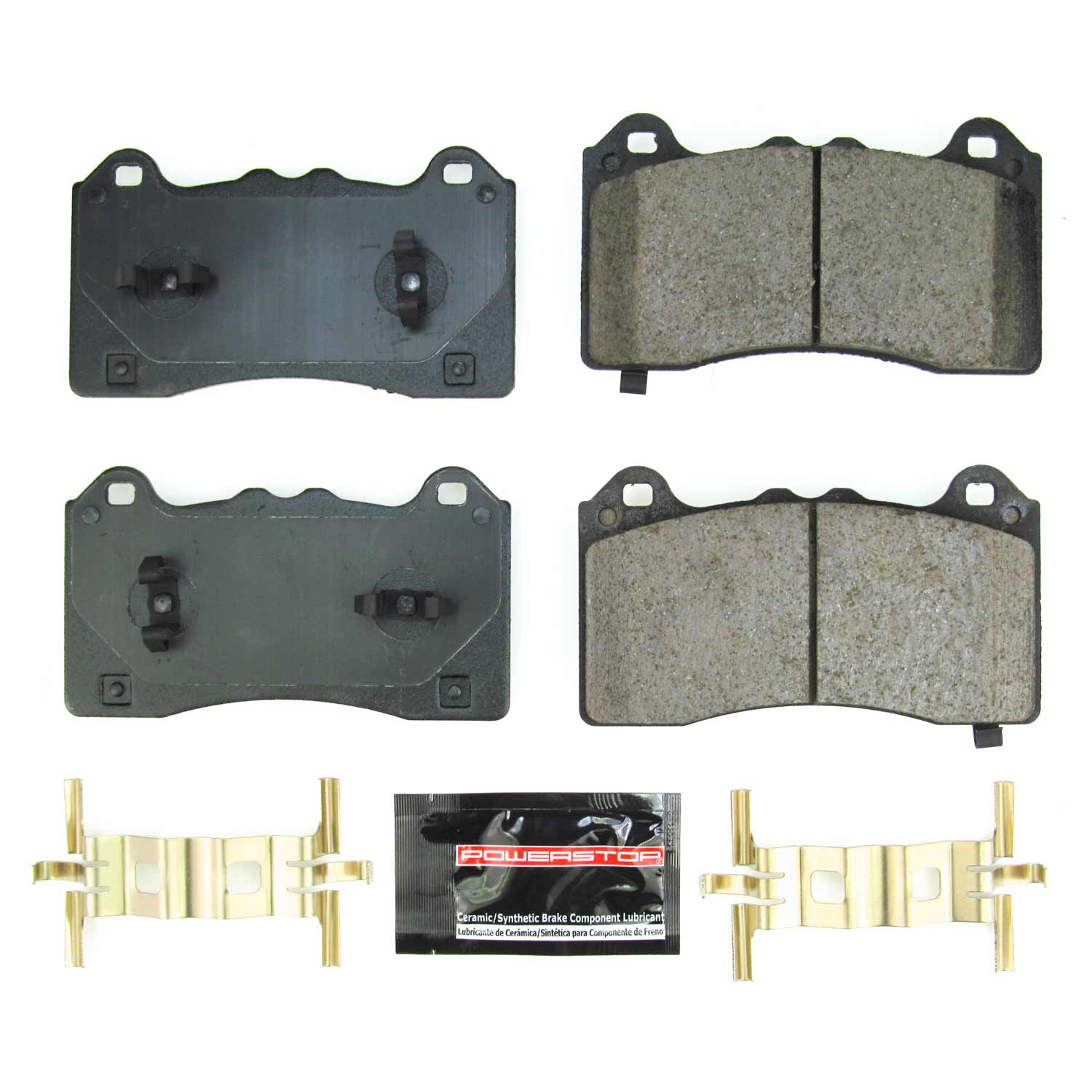 Power Stop Z23-2390 Z23 Evolution Sport Carbon Fiber Ceramic Front Brake Pads for 2021 Ford Mustang Mache California Route 1, First Edition, GT, Premium, Select product image