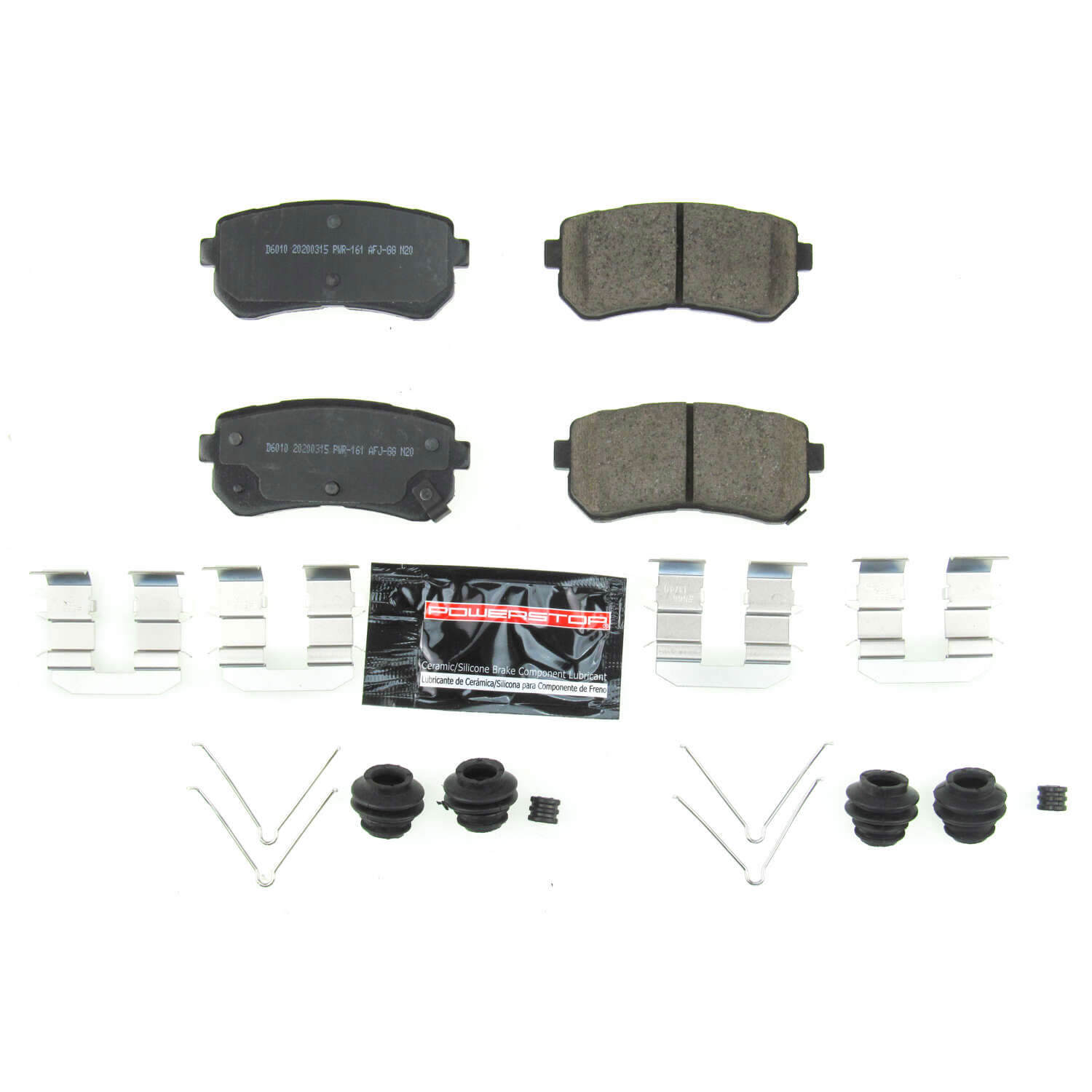 Power Stop Z23-6010 Z23 Evolution Sport Performance Carbon Fiber Ceramic Rear Brake Pads for 2018 Hyundai Kona Limited, SE, SEL, Ultimate product image
