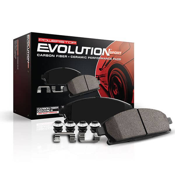 Power Stop Z23-2450 Z23 Evolution Sport Carbon-Fiber Ceramic Front Brake Pads for 2023 Toyota Gr Corolla Circuit Edition, Core, Morizo Edition product image