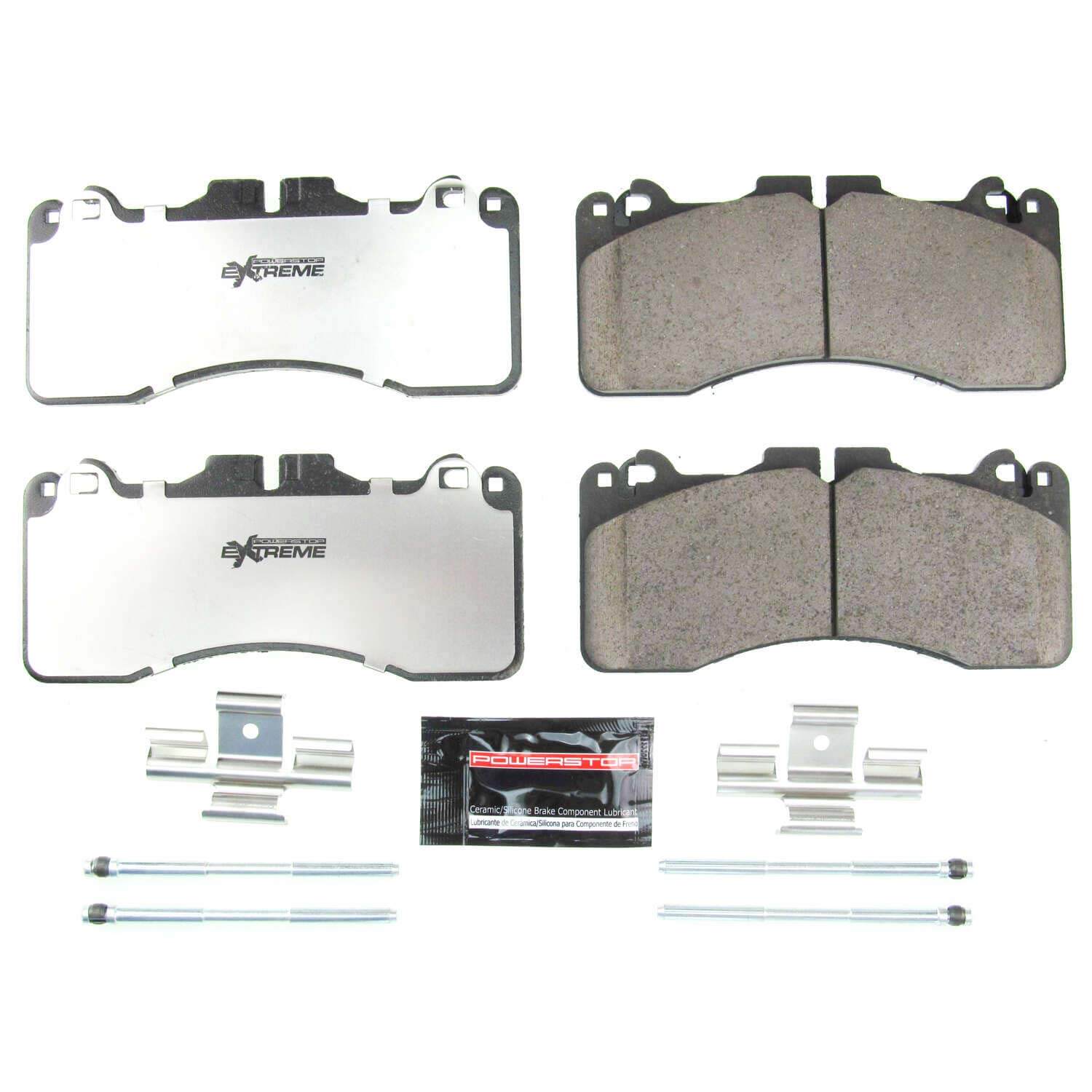 Power Stop Z26-1440 Z26 Extreme Street Performance Carbon Fiber Ceramic Front Break Pads for 2016-2020 Lexus GS F Base product image