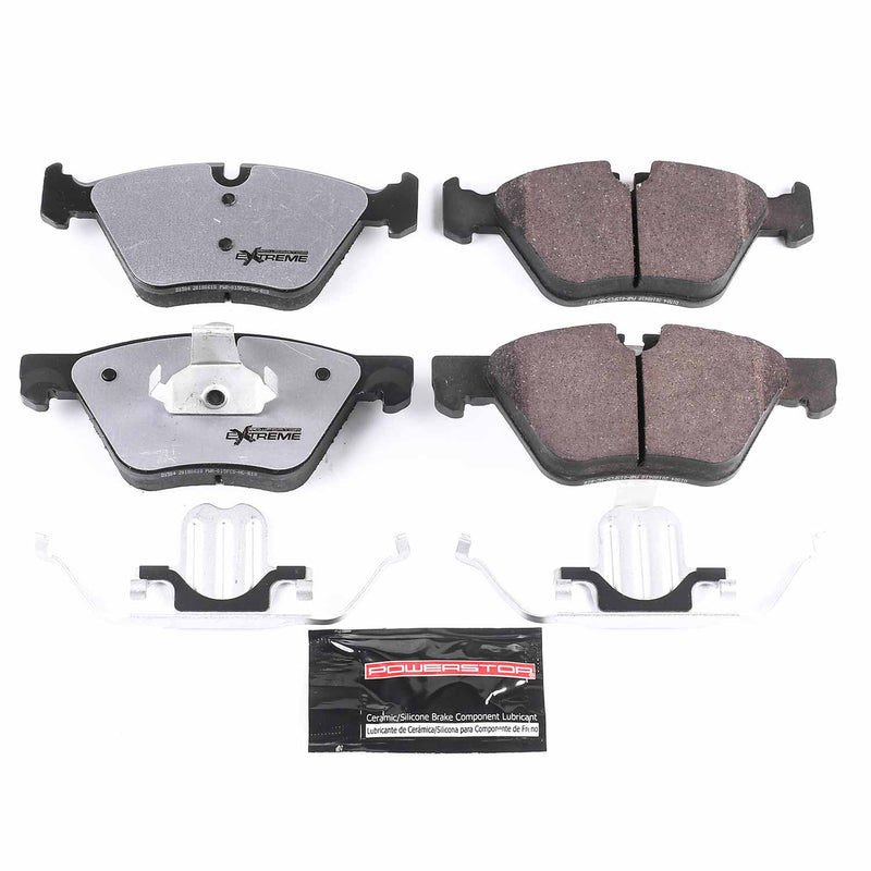 Power Stop Z26-1504 Z26 Extreme Street Performance Carbon-Fiber/Ceramic Front Brake Pads for 2011-2016 BMW 528I Base product image
