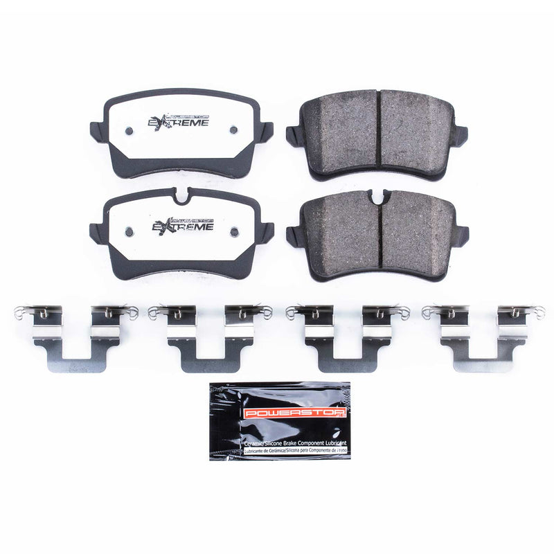 Power Stop Z26-1547 Z26 Extreme Street Performance Carbon-Fiber/Ceramic Rear Brake Pads for 2012-2015 Audi A6 Premium, Premium Plus product image