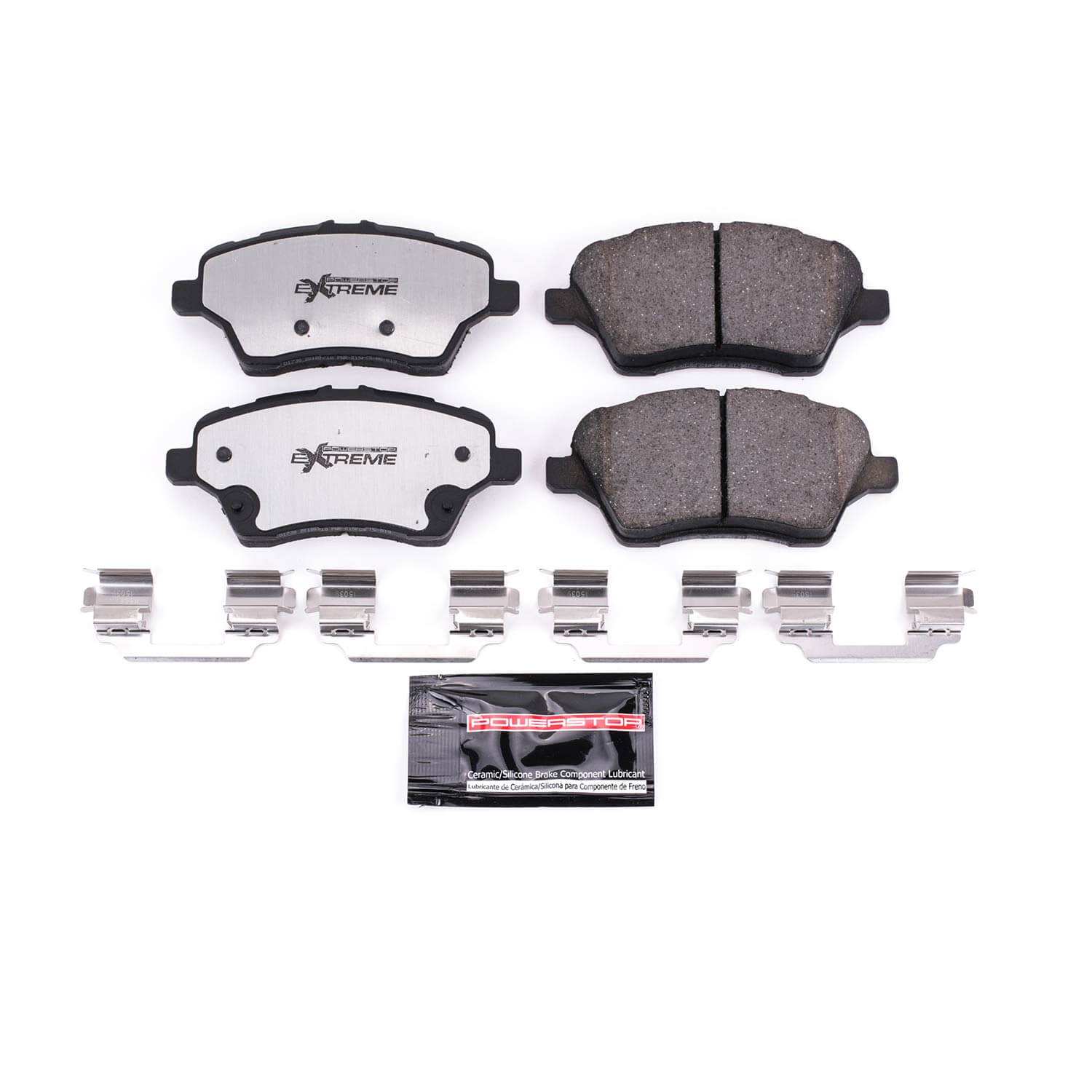 Power Stop Z26-1730 Z26 Extreme Street Performance Carbon-Fiber/Ceramic Front Brake Pads for 2014 Ford Fiesta ST product image