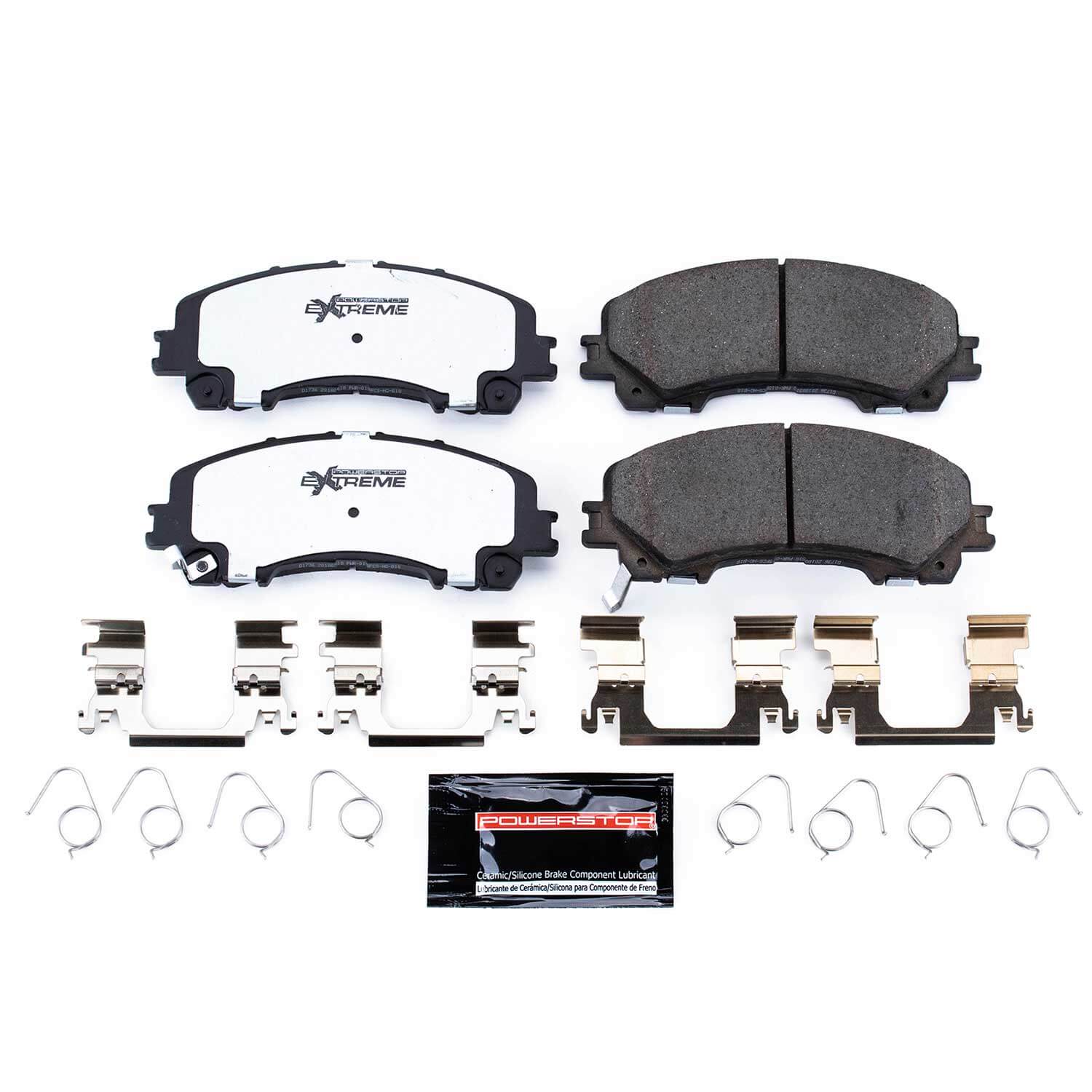 Power Stop Z26-1736 - Z26 Extreme Street Performance Carbon-Fiber/Ceramic Front Brake Pads vehicle fitment brake part