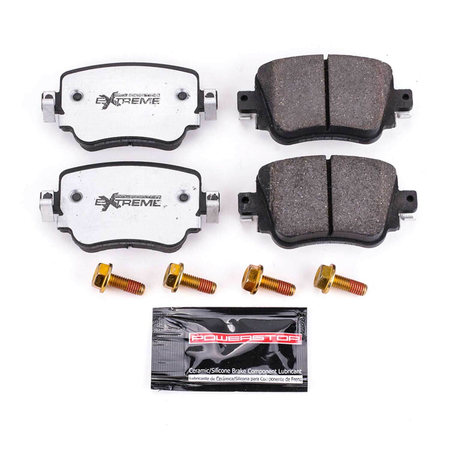 Power Stop Z26-1779 Z26 Extreme Street Performance Carbon-Fiber/Ceramic Rear Brake Pads for 2016 Audi Q3 Premium Plus, Prestige product image
