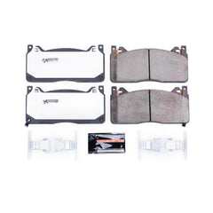 Power Stop Z26-1853 Z26 Extreme Street Performance Carbon-Fiber/Ceramic Front Brake Pads for 2016-2020 Ford Mustang Shelby GT350, Shelby GT350R product image