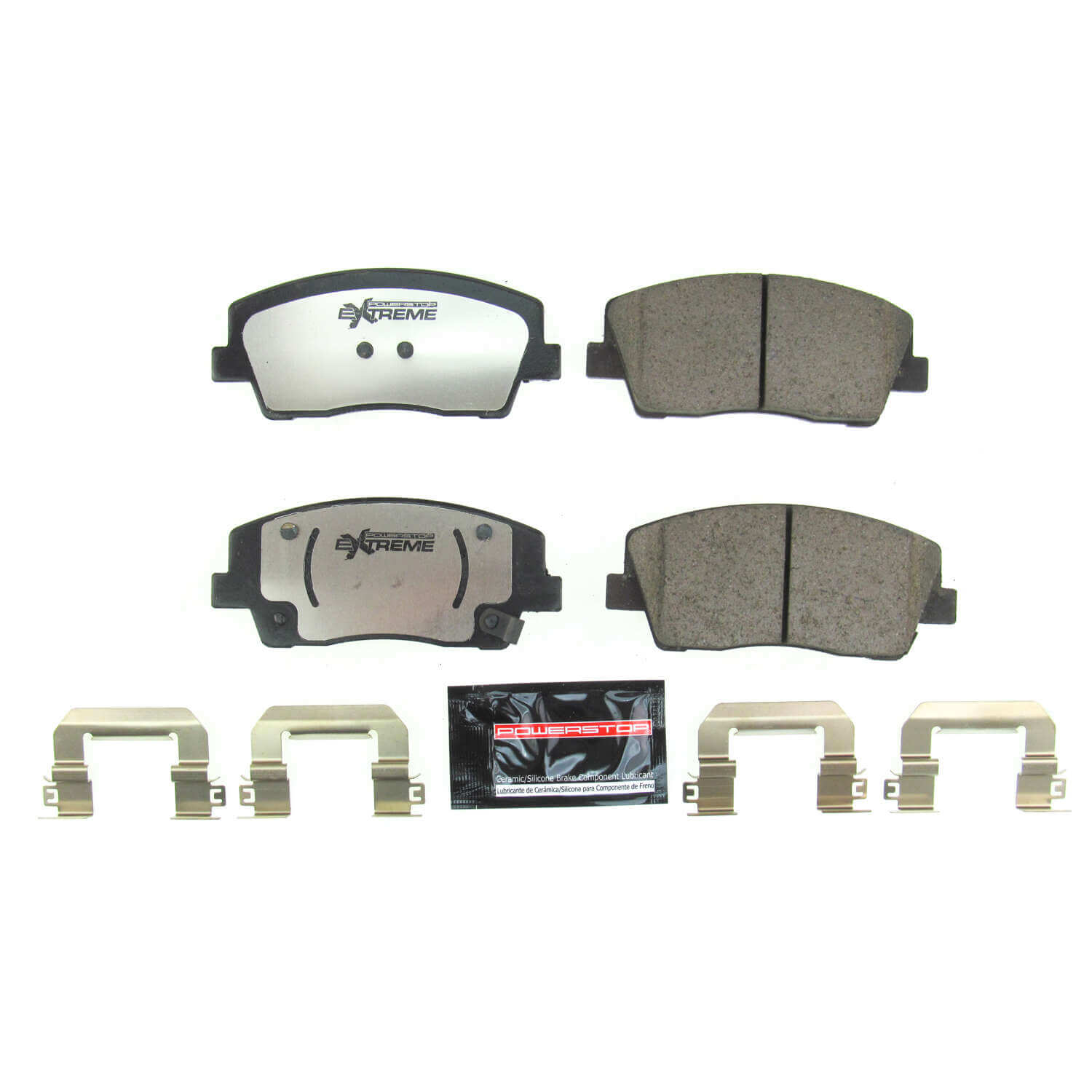 Power Stop Z26-2117 Z26 Extreme Street Performance Carbon Fiber Ceramic Front Brake Pads for 2019 Genesis G70 Advanced, Dynamic, Elite, Prestige product image