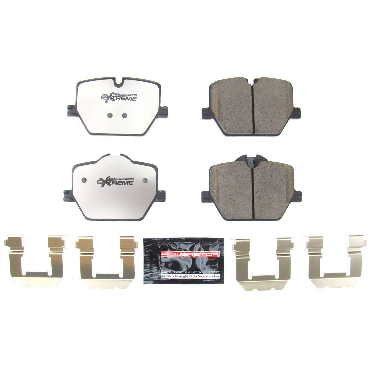 Power Stop Z26-2220 Z26 Extreme Street Performance Carbon Fiber Ceramic Rear Break Pads for 2022 BMW 230I Base product image