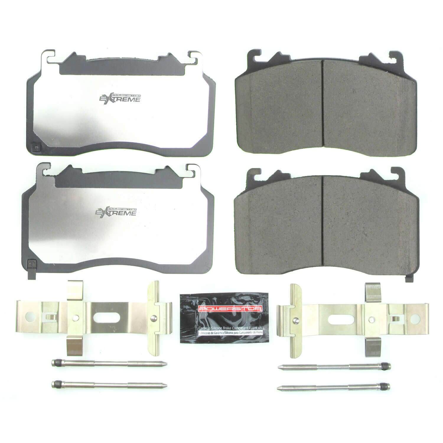 Power Stop Z26-2267 Z26 Extreme Street Performance Carbon Fiber Ceramic Front Break Pads for 2020-2022 Ford Mustang Shelby GT500 product image