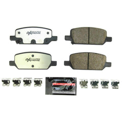 Power Stop Z26-2283 Z26 Extreme Street Performance Carbon Fiber Ceramic Rear Brake Pads for 2017 Tesla Model 3 Base, Long Range product image