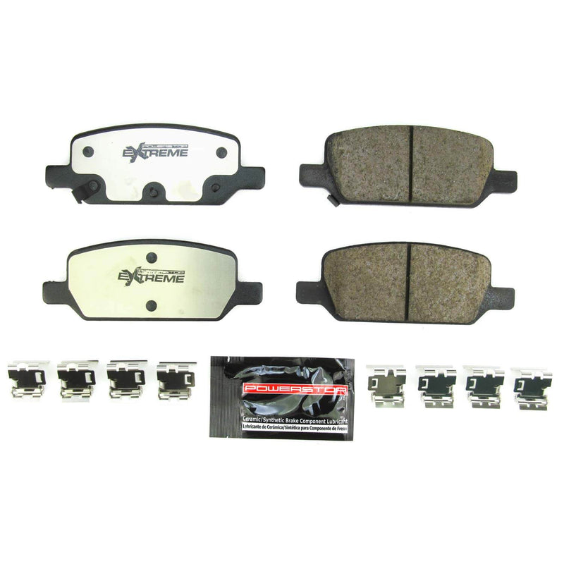 Power Stop Z26-2283 Z26 Extreme Street Performance Carbon Fiber Ceramic Rear Brake Pads for 2017 Tesla Model 3 Base, Long Range product image